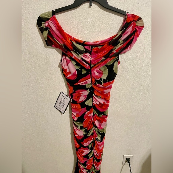 Floral Off-Shoulder Dress - Picture 2 of 9